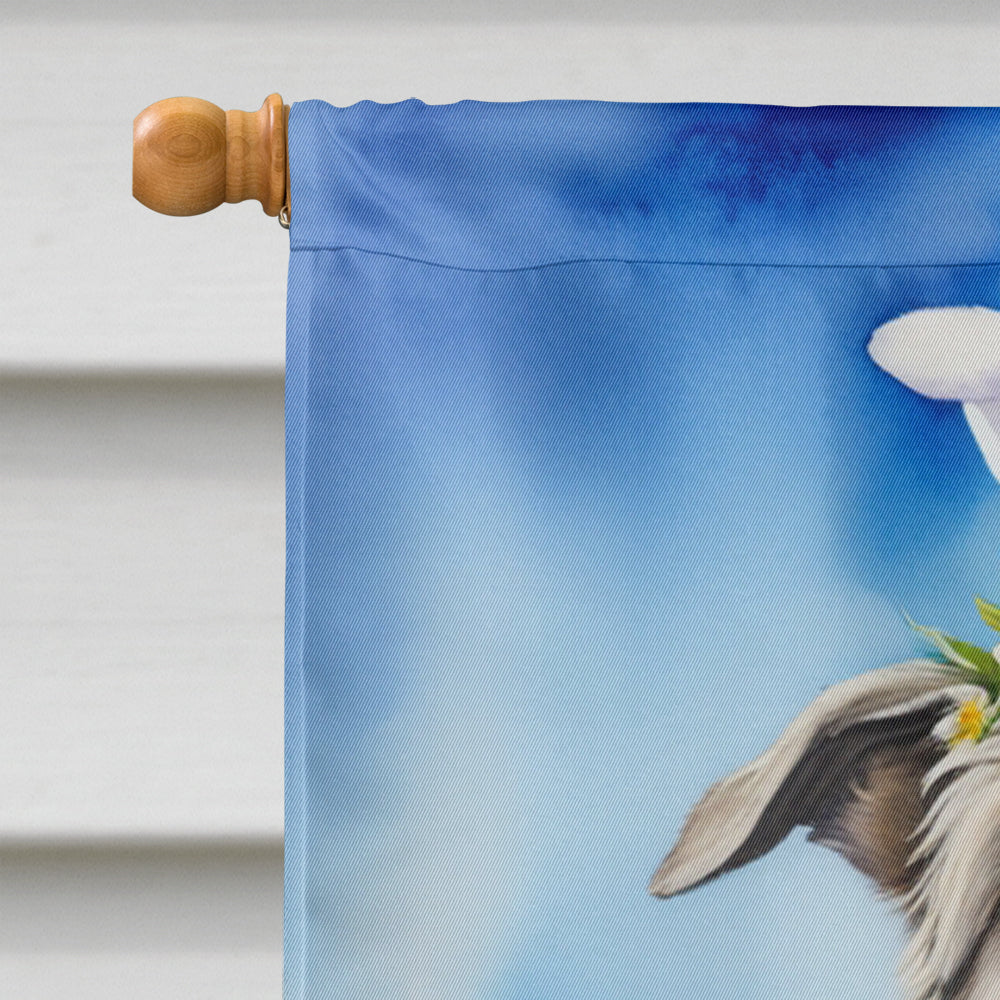 Irish Wolfhound Easter Egg Hunt House Flag