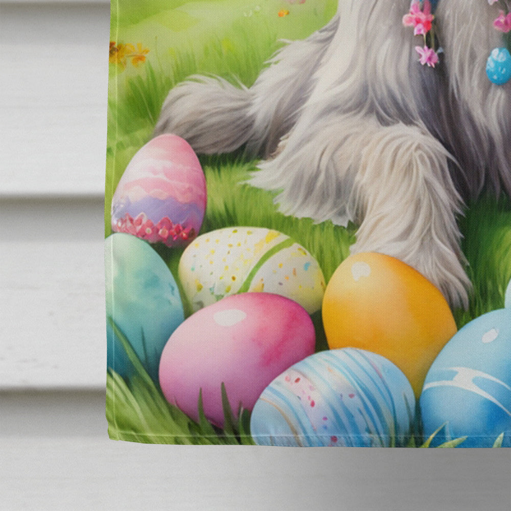 Irish Wolfhound Easter Egg Hunt House Flag