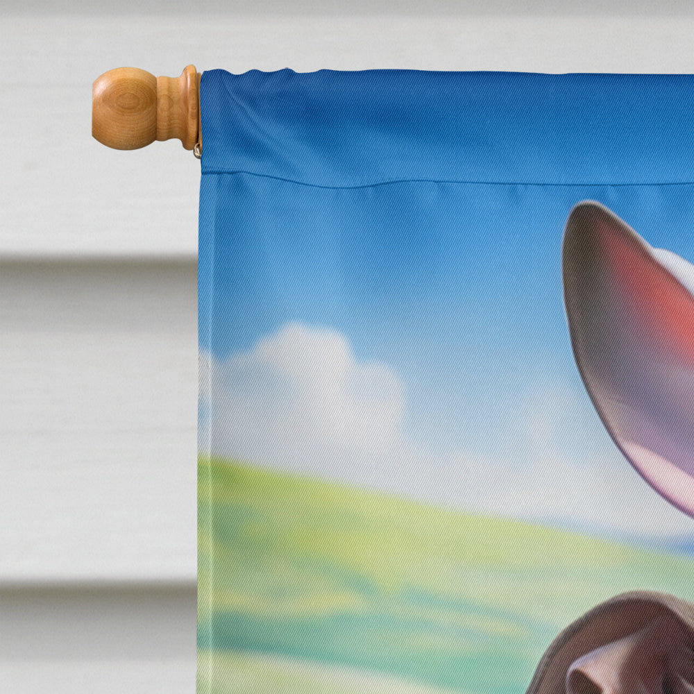 Italian Greyhound Easter Egg Hunt House Flag