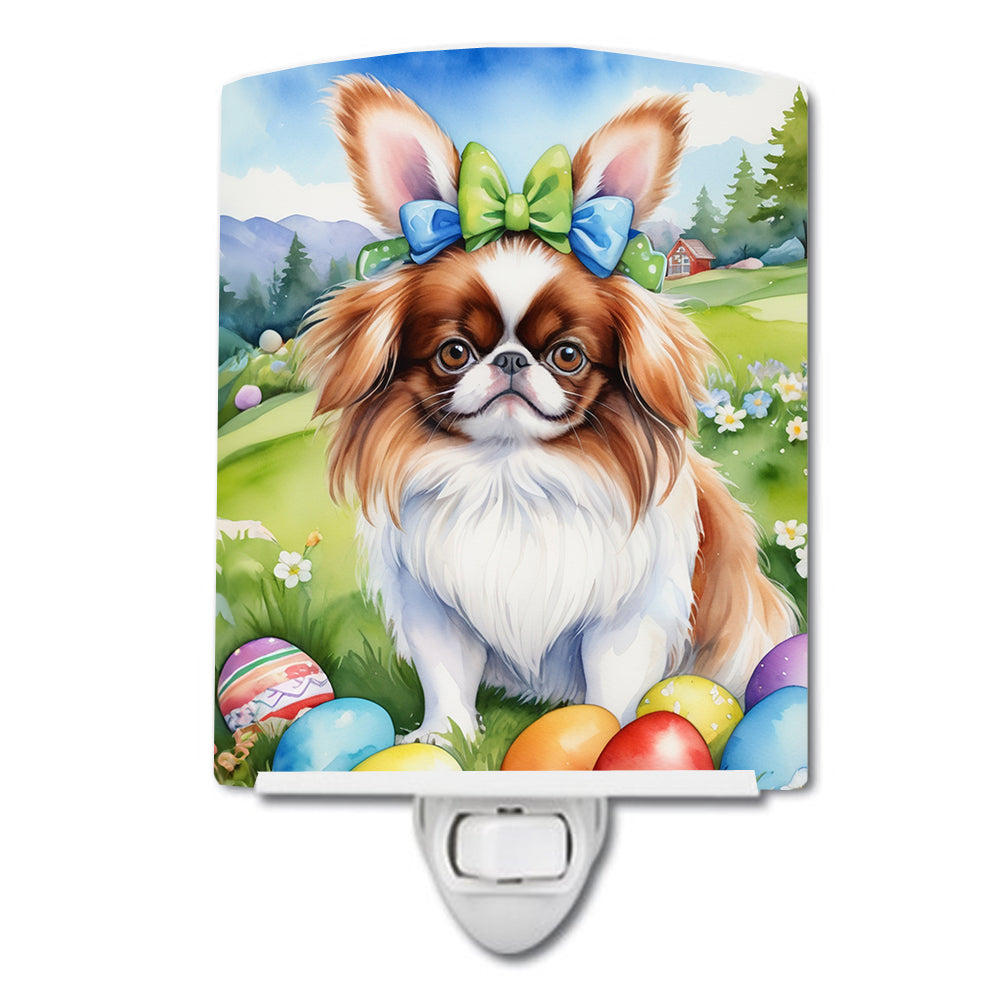 Buy this Japanese Chin Easter Egg Hunt Ceramic Night Light