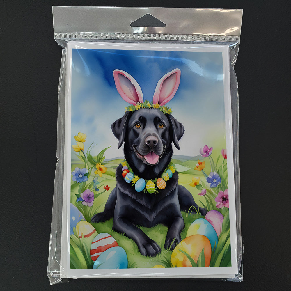 Black Labrador Retriever Easter Egg Hunt Greeting Cards Pack of 8