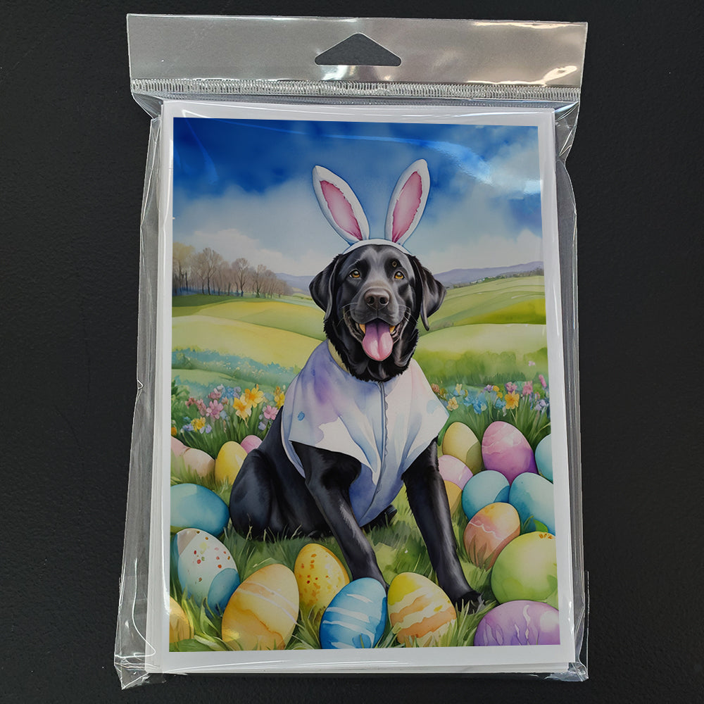 Black Labrador Retriever Easter Egg Hunt Greeting Cards Pack of 8