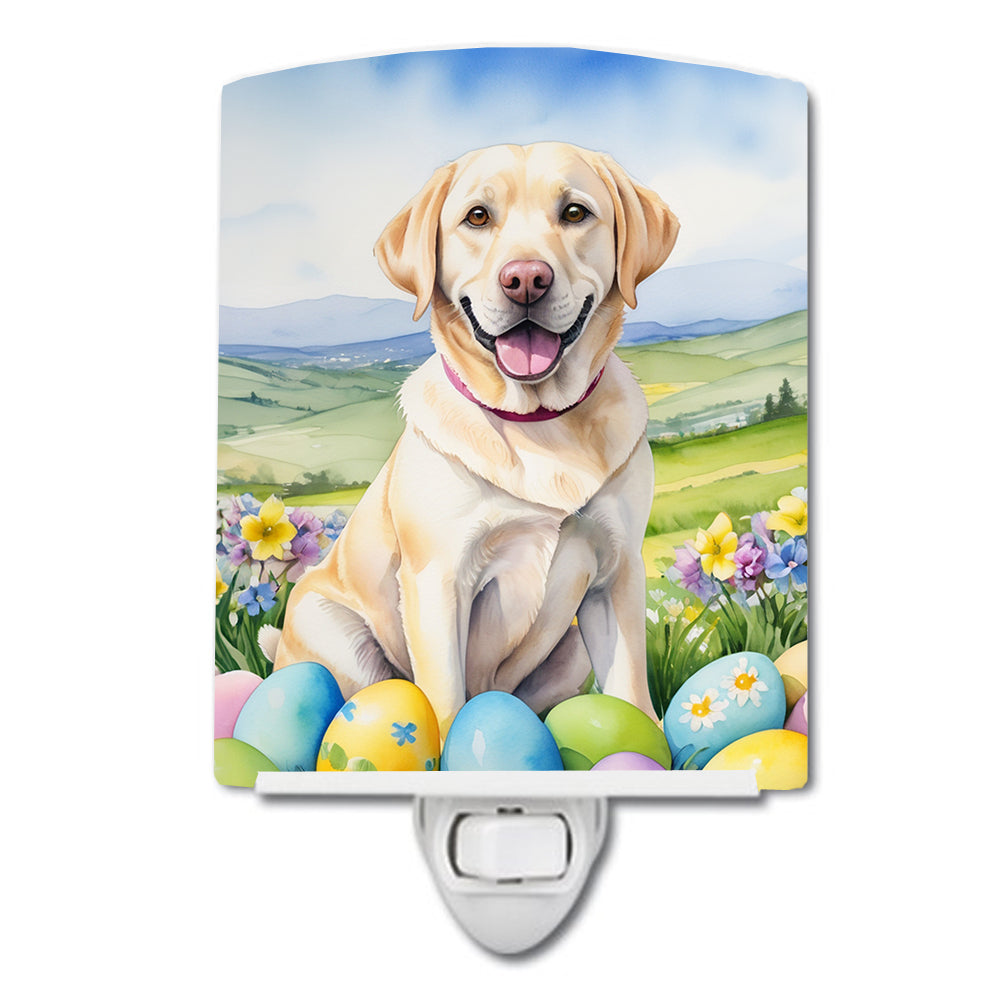 Buy this Yellow Labrador Retriever Easter Egg Hunt Ceramic Night Light