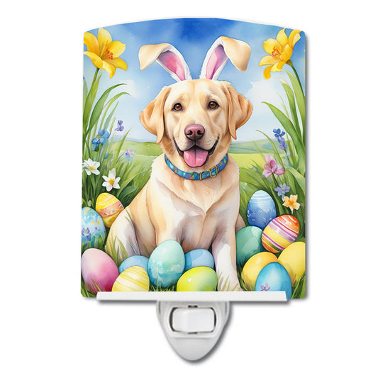 Buy this Yellow Labrador Retriever Easter Egg Hunt Ceramic Night Light