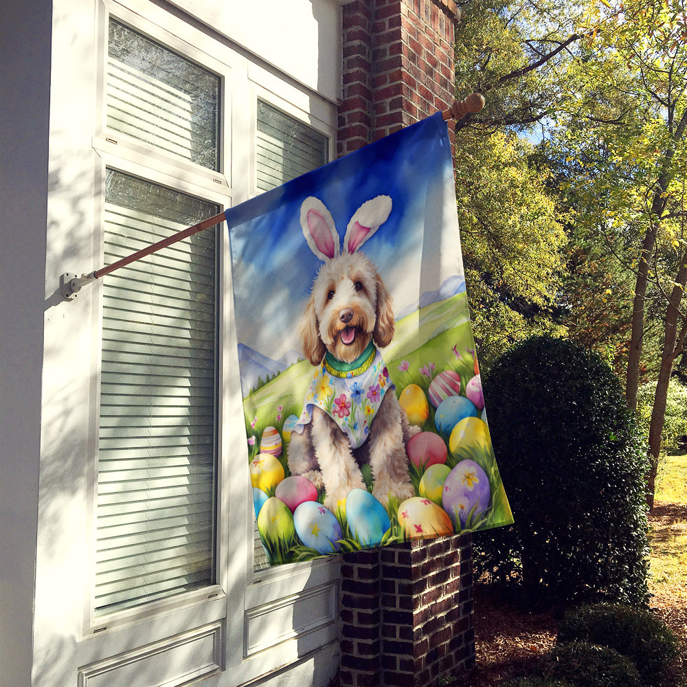 Labradoodle Easter Egg Hunt House Flag