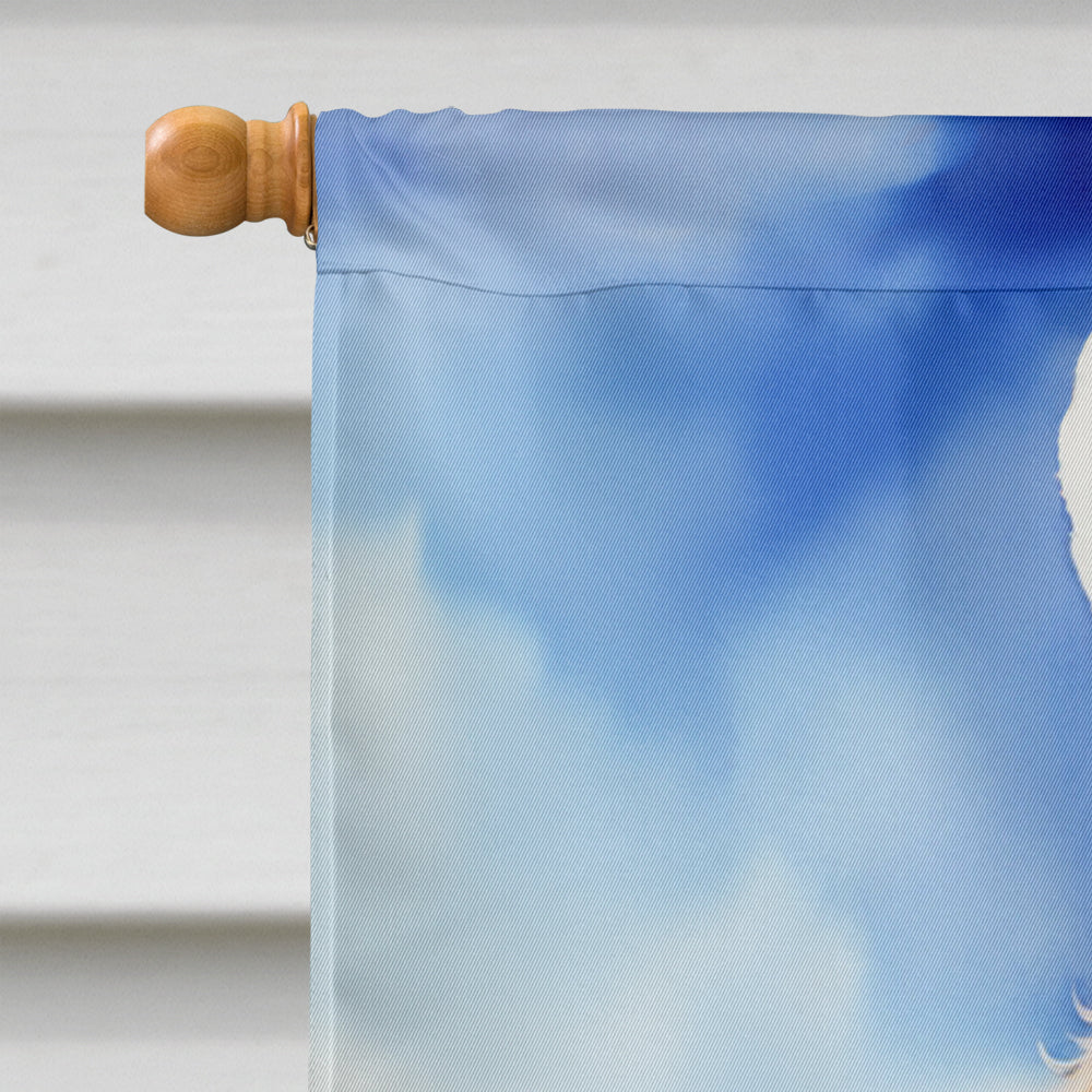 Labradoodle Easter Egg Hunt House Flag