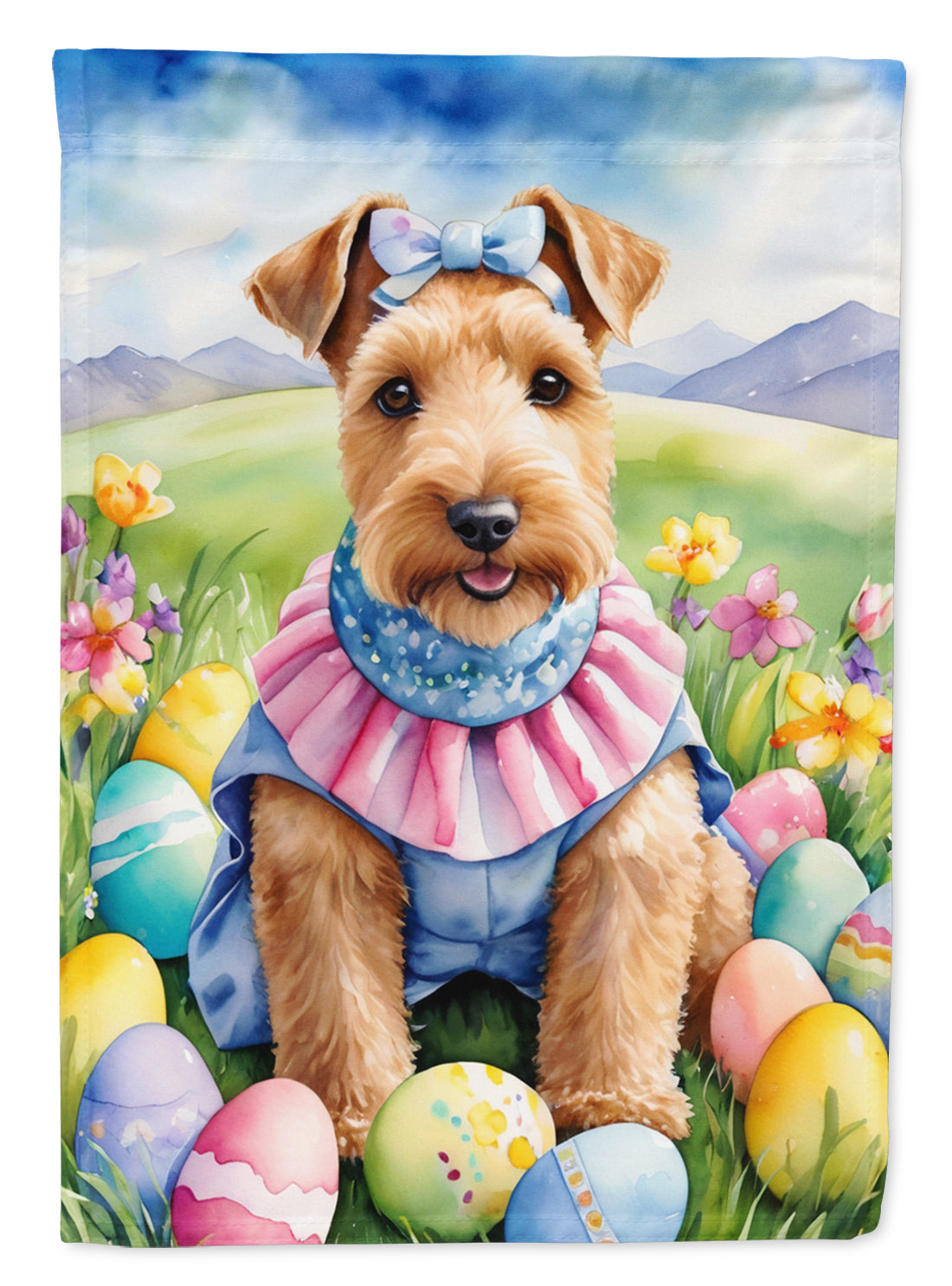 Buy this Lakeland Terrier Easter Egg Hunt House Flag