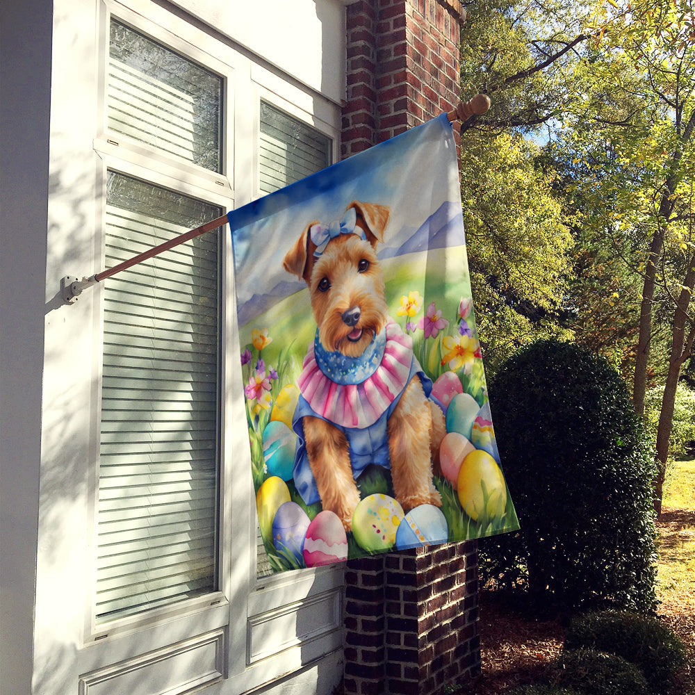 Lakeland Terrier Easter Egg Hunt House Flag