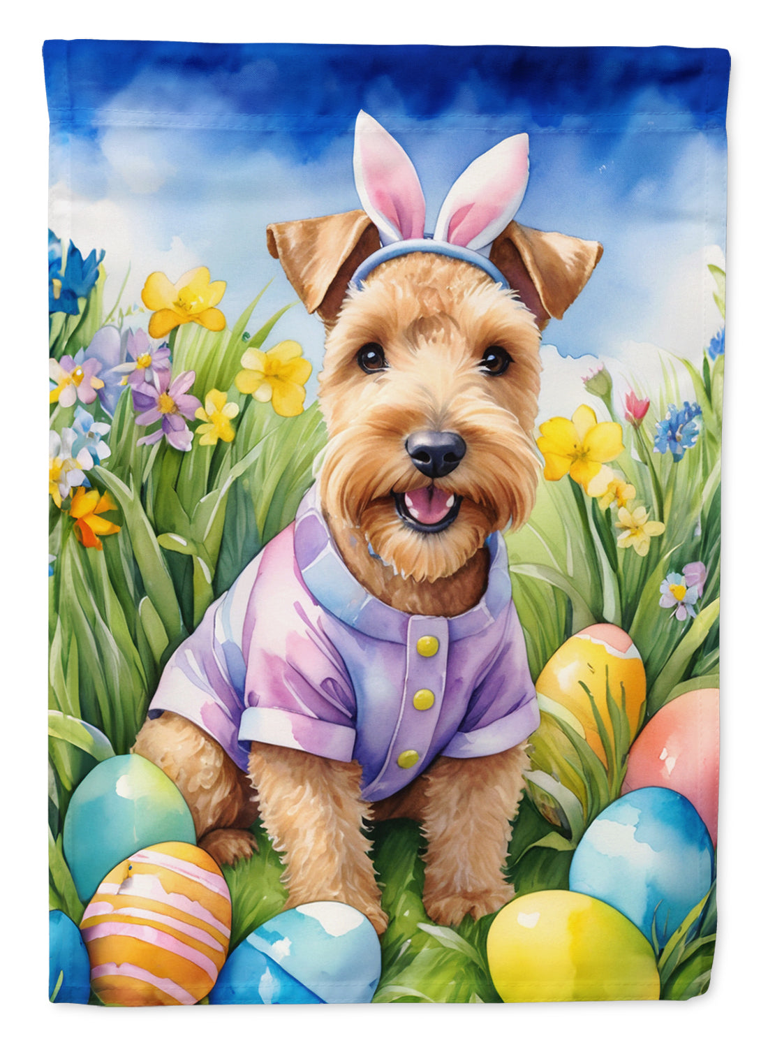 Buy this Lakeland Terrier Easter Egg Hunt House Flag