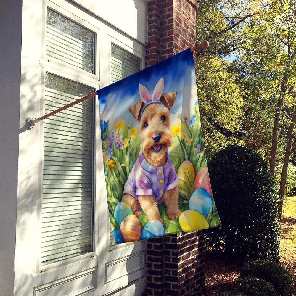 Lakeland Terrier Easter Egg Hunt House Flag