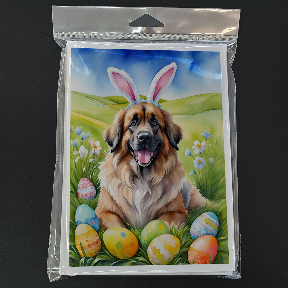 Leonberger Easter Egg Hunt Greeting Cards Pack of 8