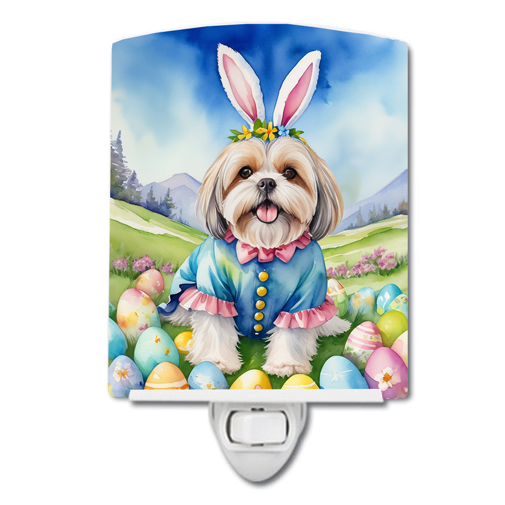 Buy this Lhasa Apso Easter Egg Hunt Ceramic Night Light