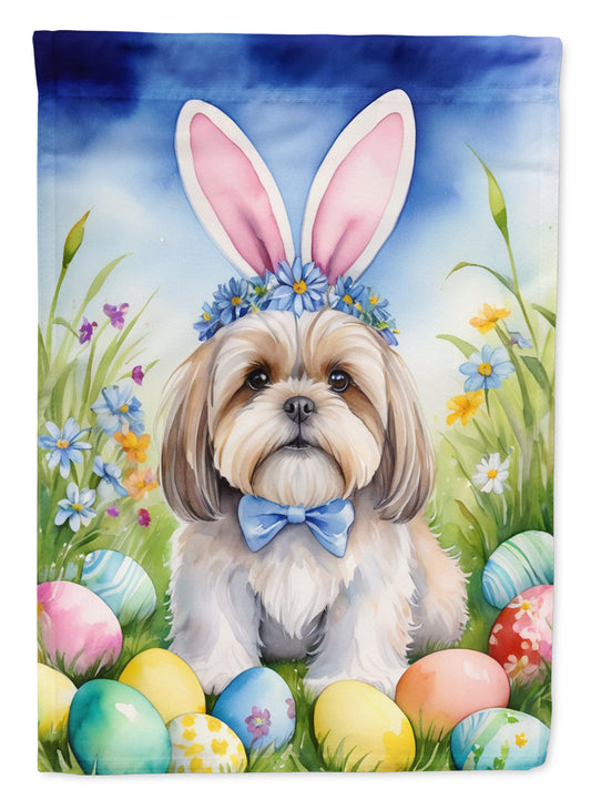 Buy this Lhasa Apso Easter Egg Hunt House Flag