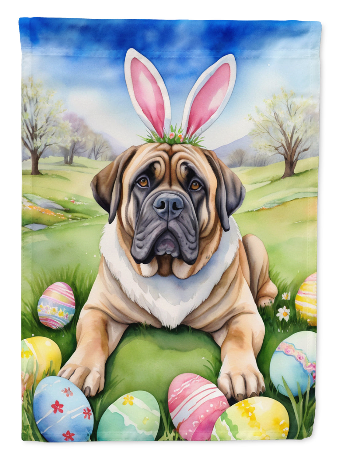 Buy this Mastiff Easter Egg Hunt Garden Flag