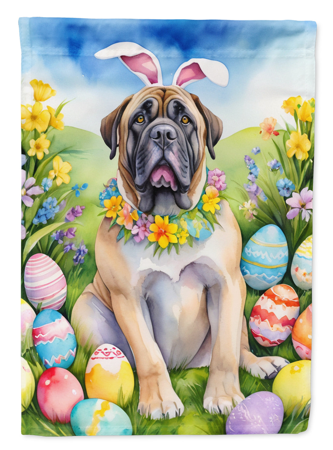 Buy this Mastiff Easter Egg Hunt House Flag