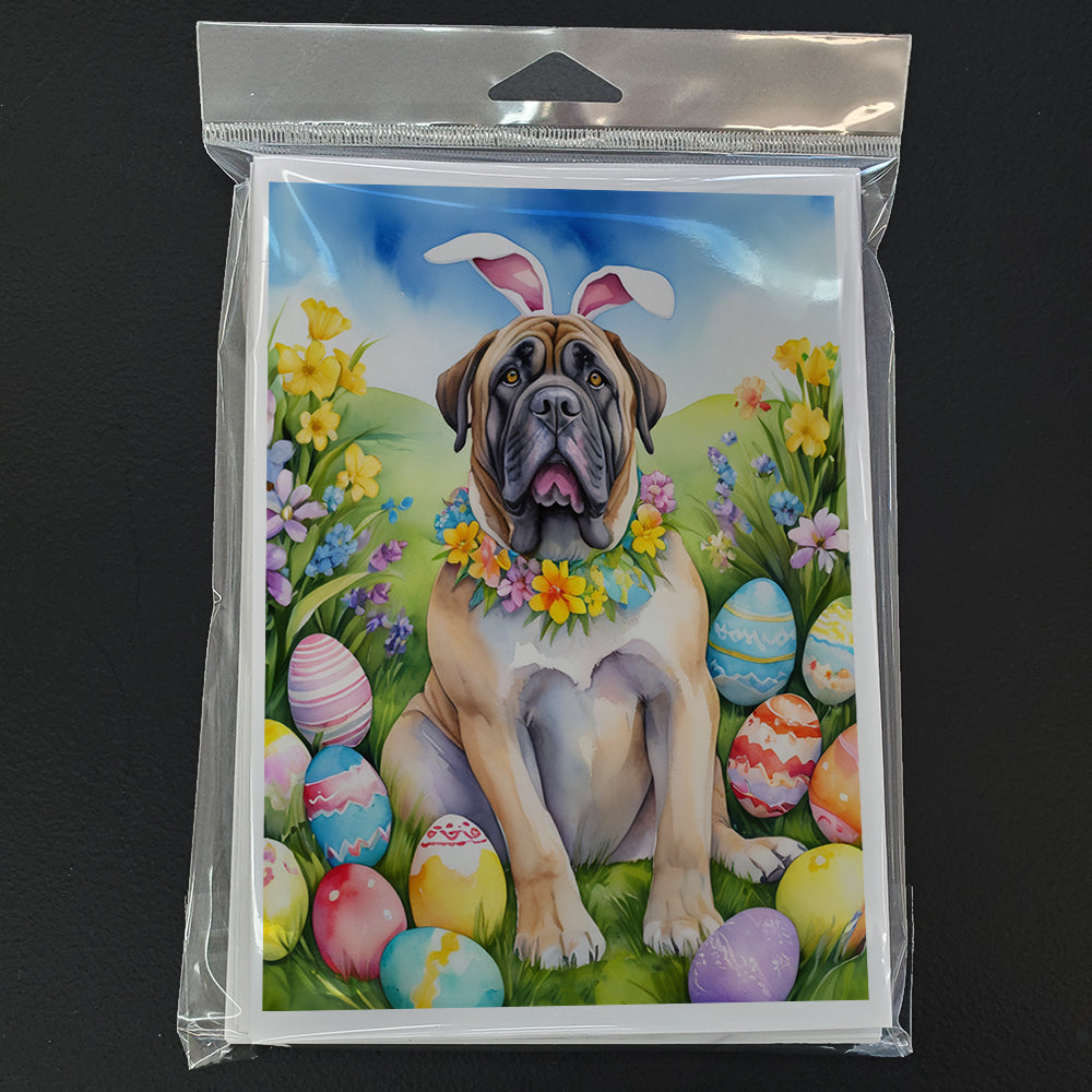 Mastiff Easter Egg Hunt Greeting Cards Pack of 8