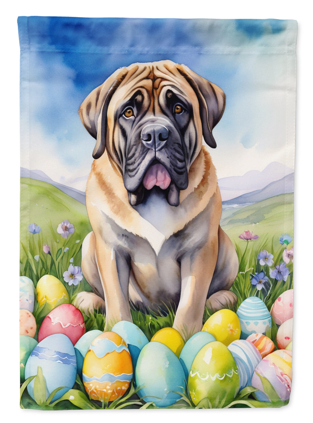 Buy this Mastiff Easter Egg Hunt House Flag