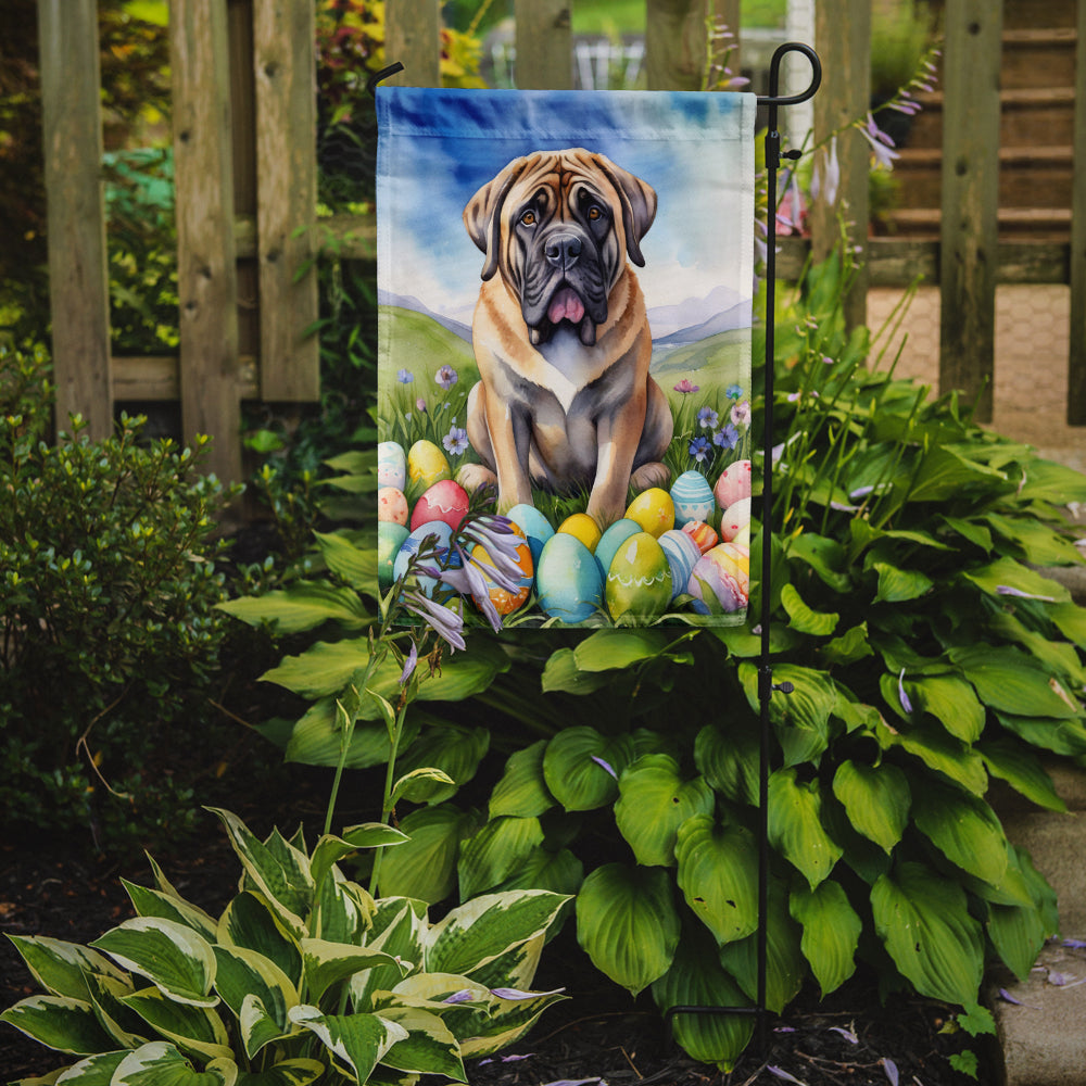 Mastiff Easter Egg Hunt Garden Flag