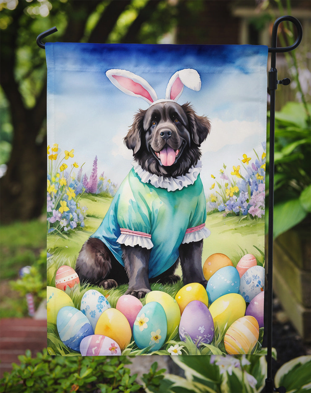 Newfoundland Easter Egg Hunt Garden Flag