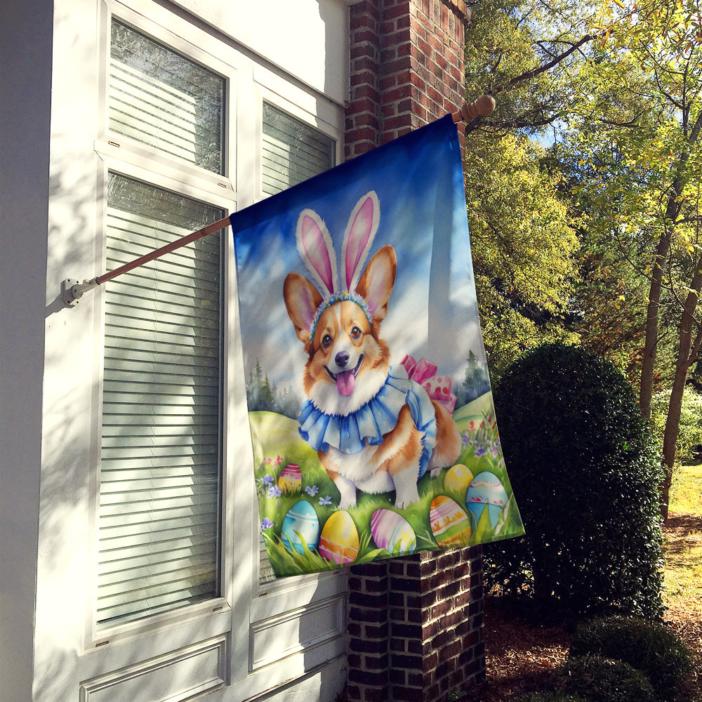 Corgi Easter Egg Hunt House Flag