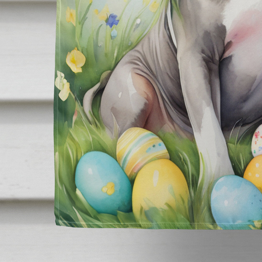 Pit Bull Terrier Easter Egg Hunt House Flag