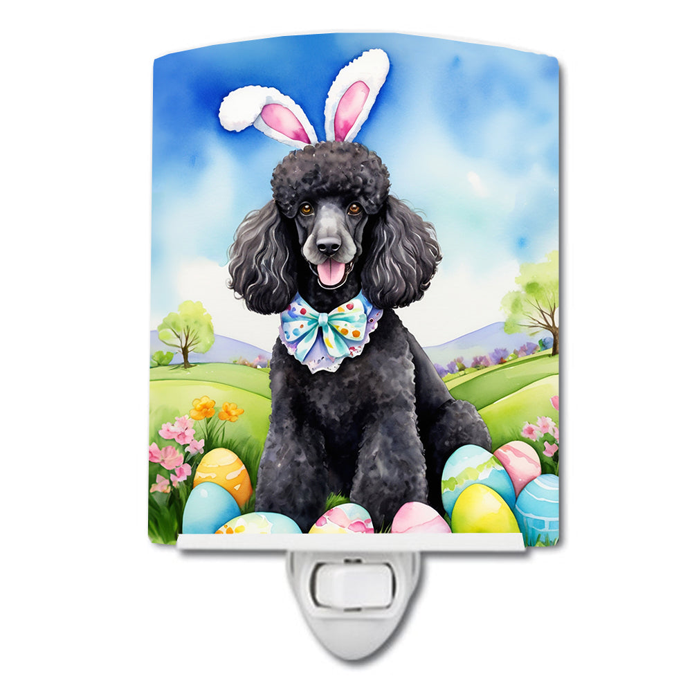 Buy this Black Poodle Easter Egg Hunt Ceramic Night Light