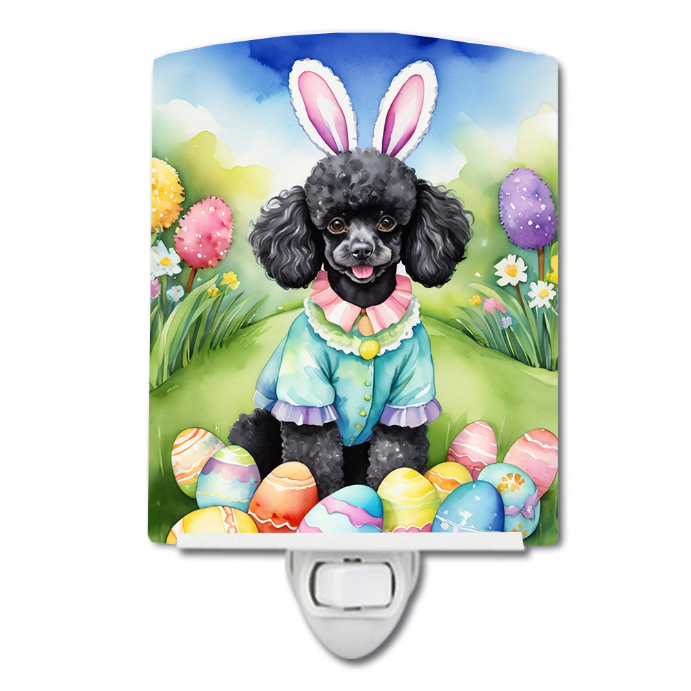 Buy this Black Poodle Easter Egg Hunt Ceramic Night Light