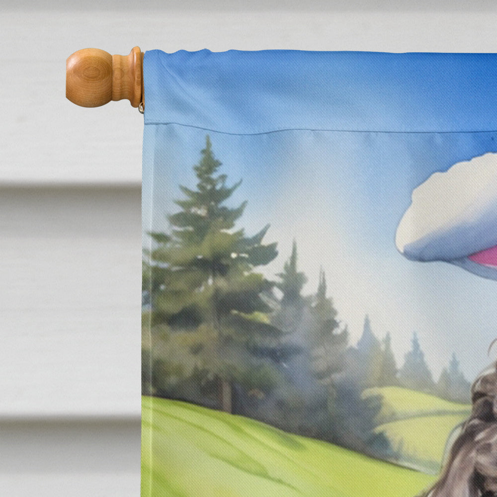 Portuguese Water Dog Easter Egg Hunt House Flag