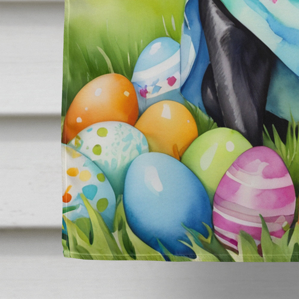 Pug Easter Egg Hunt House Flag