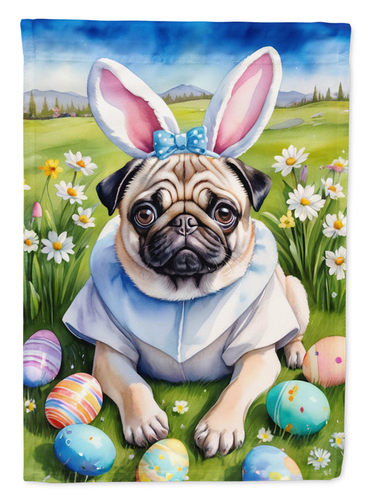 Buy this Pug Easter Egg Hunt House Flag