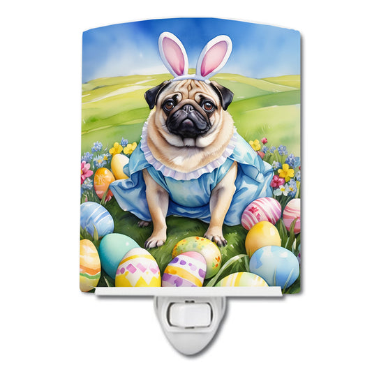 Buy this Pug Easter Egg Hunt Ceramic Night Light