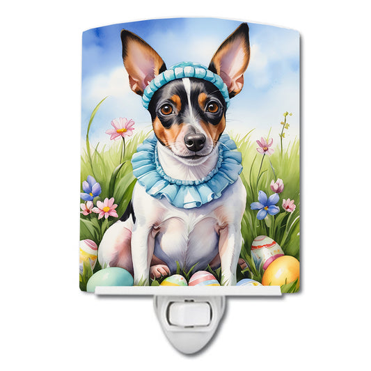 Buy this Rat Terrier Easter Egg Hunt Ceramic Night Light