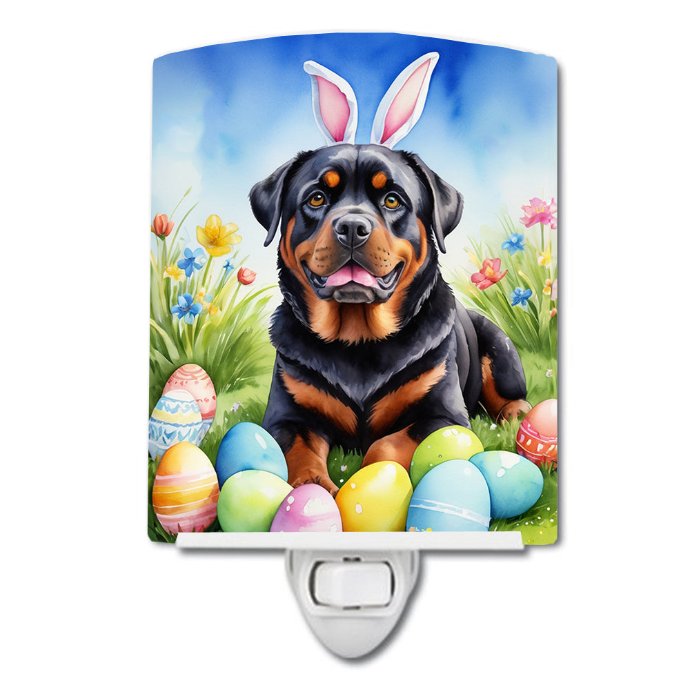 Buy this Rottweiler Easter Egg Hunt Ceramic Night Light