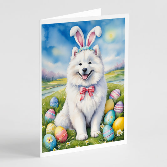 Buy this Samoyed Easter Egg Hunt Greeting Cards Pack of 8