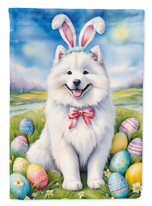 Buy this Samoyed Easter Egg Hunt Garden Flag