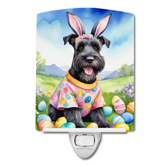 Buy this Schnauzer Easter Egg Hunt Ceramic Night Light