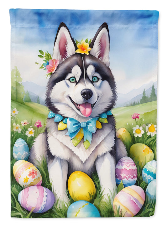 Buy this Siberian Husky Easter Egg Hunt House Flag