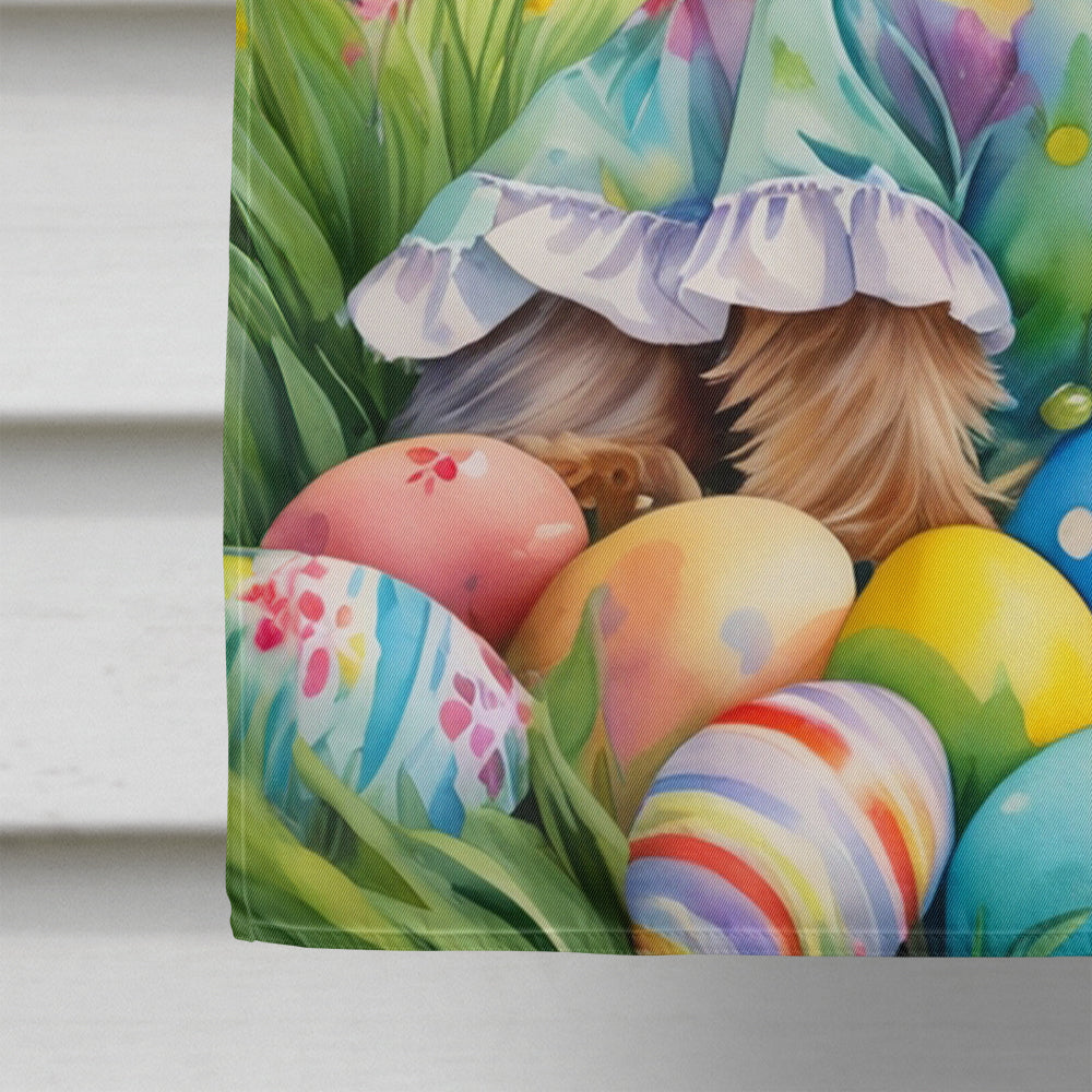 Silky Terrier Easter Egg Hunt House Flag