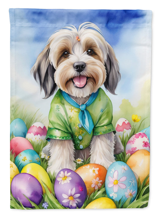 Buy this Tibetan Terrier Easter Egg Hunt House Flag