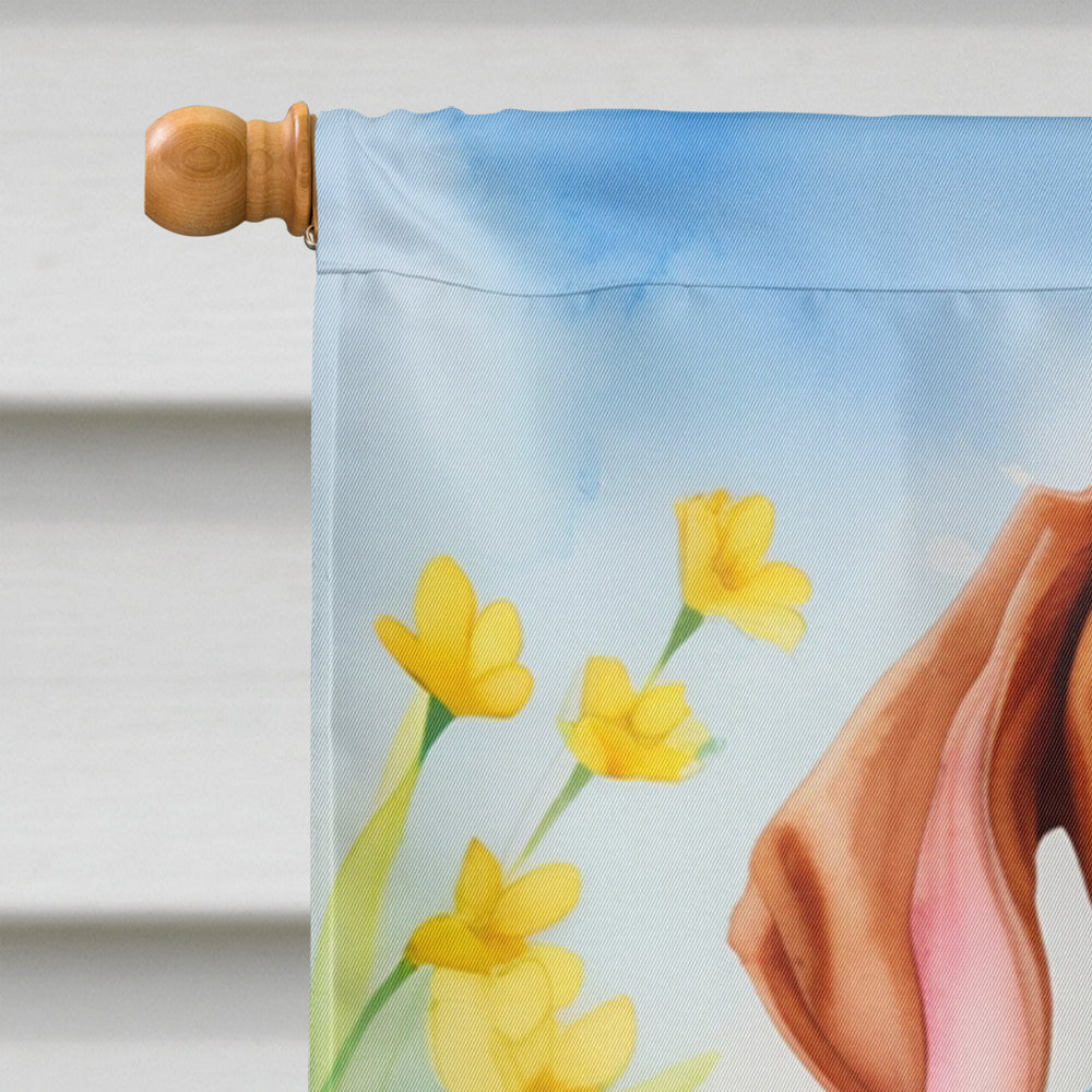 Vizsla Easter Egg Hunt House Flag