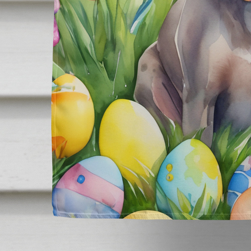 Weimaraner Easter Egg Hunt House Flag