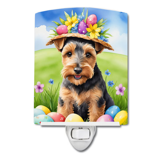 Buy this Welsh Terrier Easter Egg Hunt Ceramic Night Light