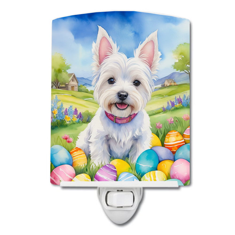 Buy this Westie Easter Egg Hunt Ceramic Night Light