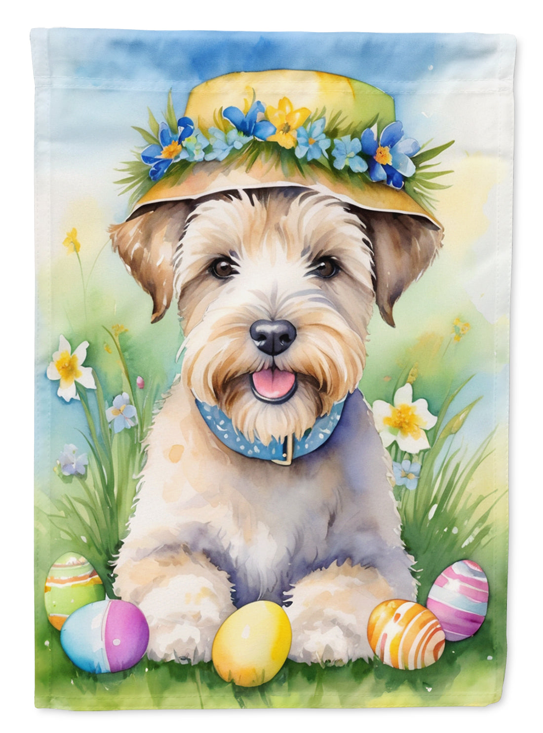 Buy this Wheaten Terrier Easter Egg Hunt House Flag