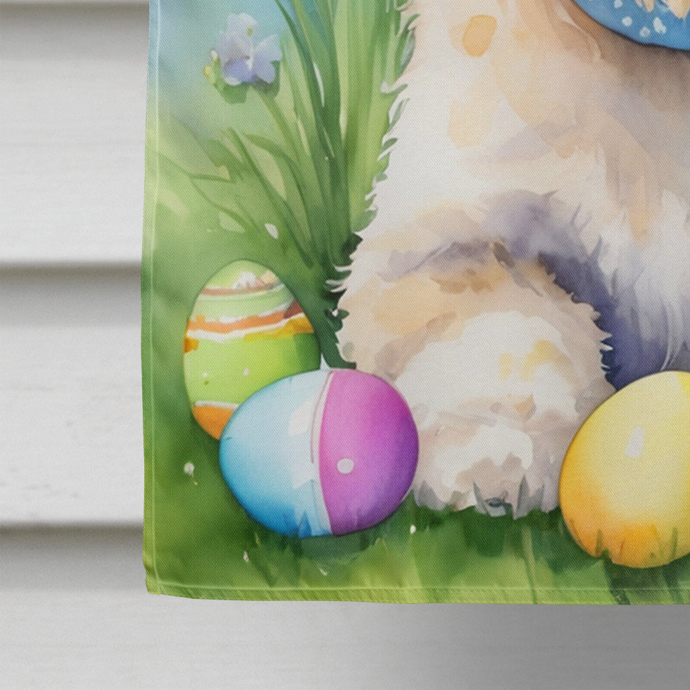 Wheaten Terrier Easter Egg Hunt House Flag