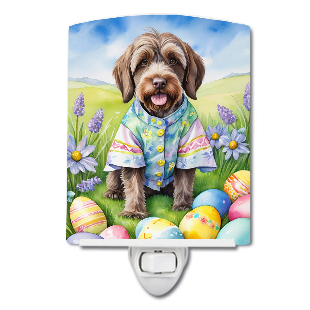 Buy this Wirehaired Pointing Griffon Easter Egg Hunt Ceramic Night Light