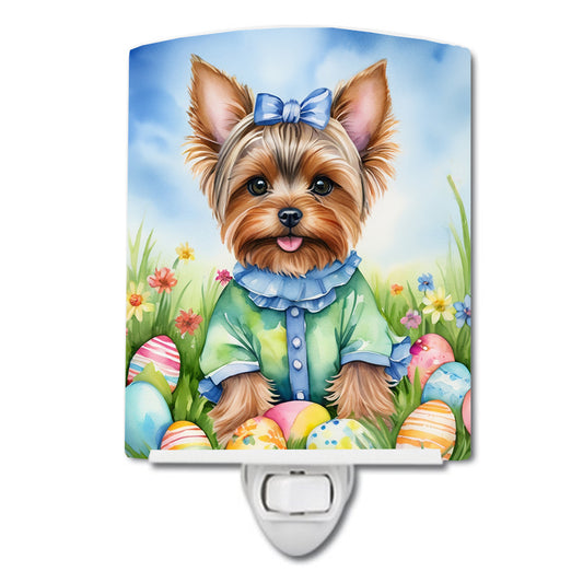 Buy this Yorkshire Terrier Easter Egg Hunt Ceramic Night Light