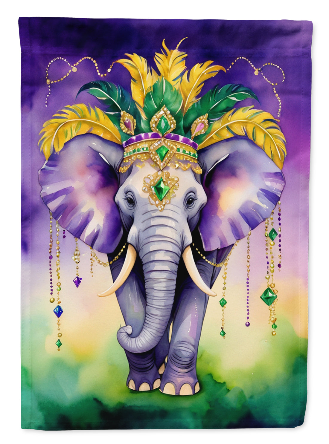 Buy this Elephant King of Mardi Gras House Flag