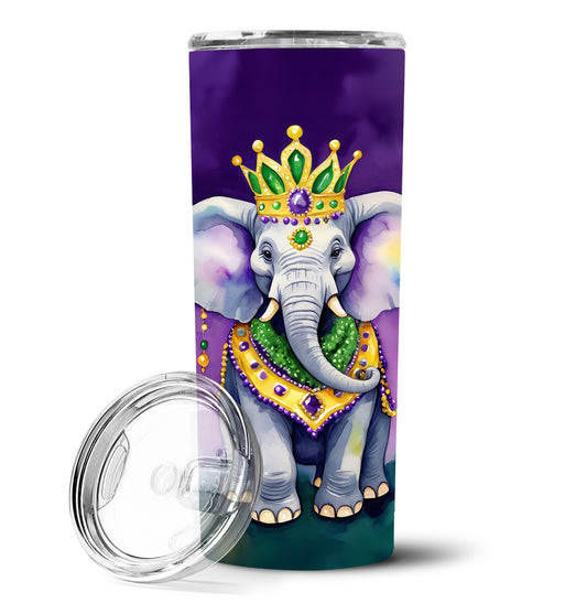 Buy this Elephant King of Mardi Gras Stainless Steel Skinny Tumbler