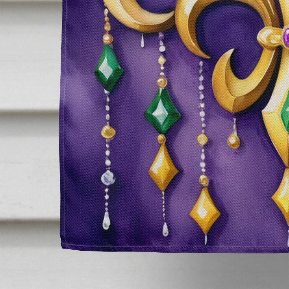 Fleur de lis Mardi Gras House Flag